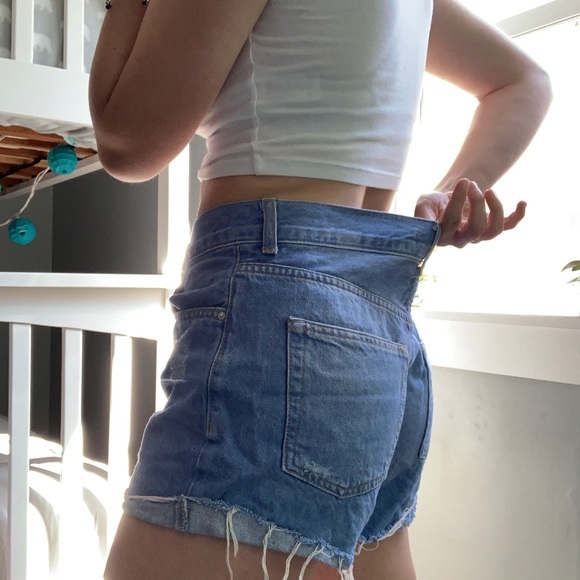 Distressed Jean Shorts - Picture 6 of 7
